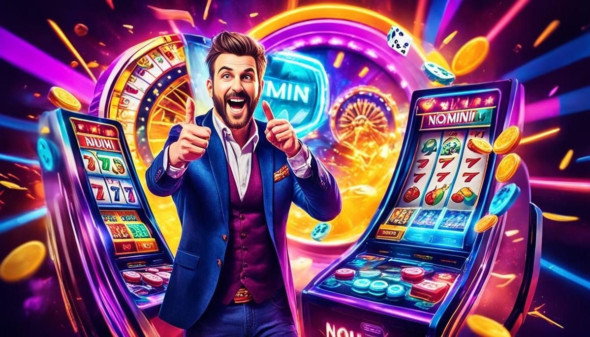 Bet slip and spin button on mobile